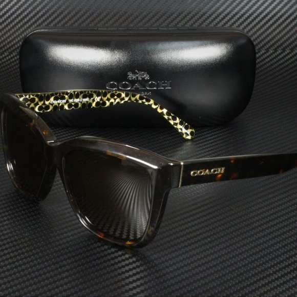 COACH Black 57mm Sunglasses - Picture 1 of 3